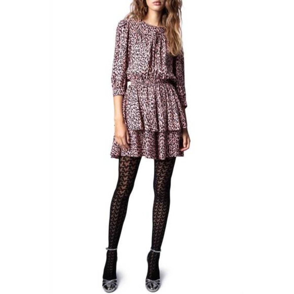 Zadig & Voltaire Rooka Skeleton Dress in Rose
